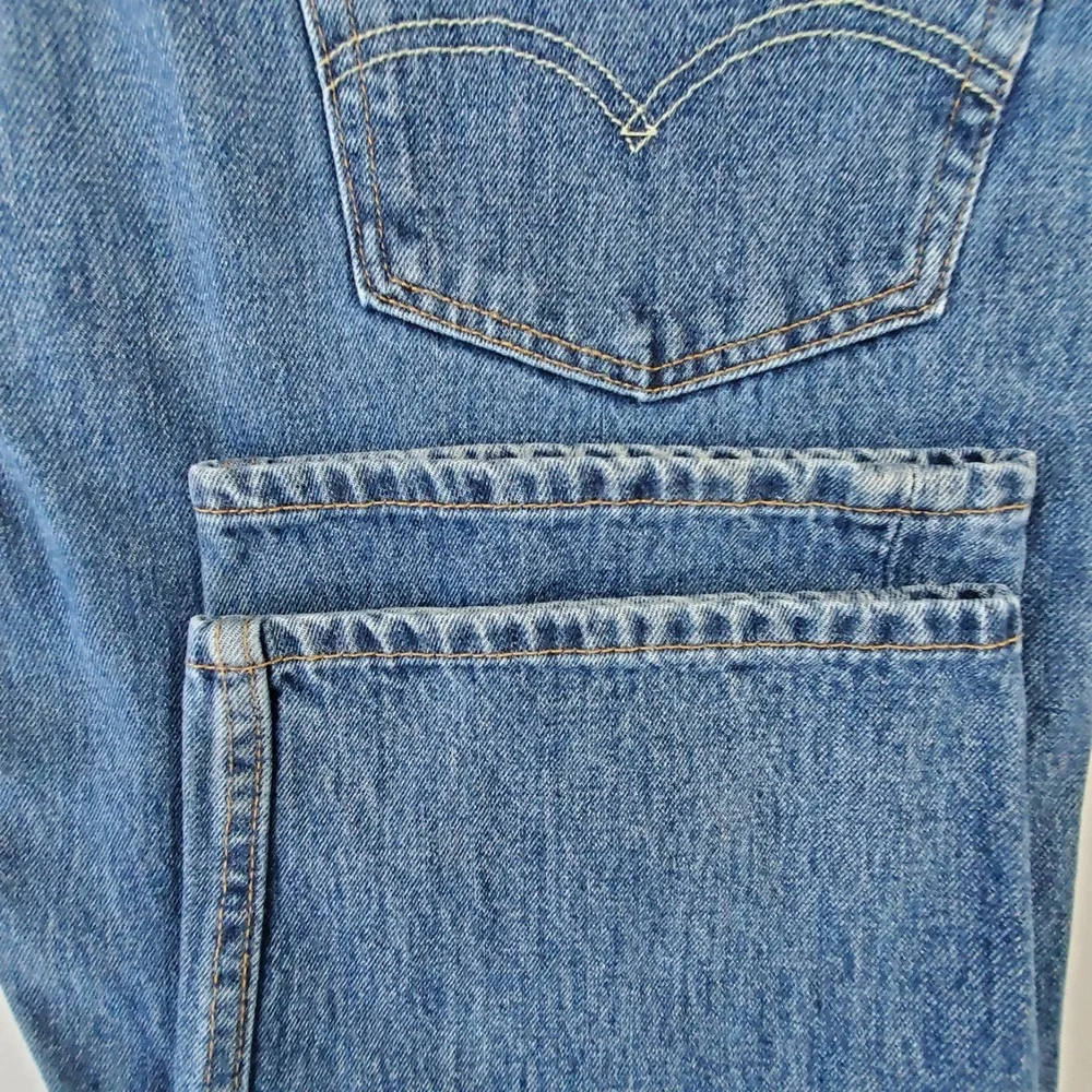 Levi's 505 Regular Fit Jeans Mens 44x34‎ Blue Straight Leg Denim Classic